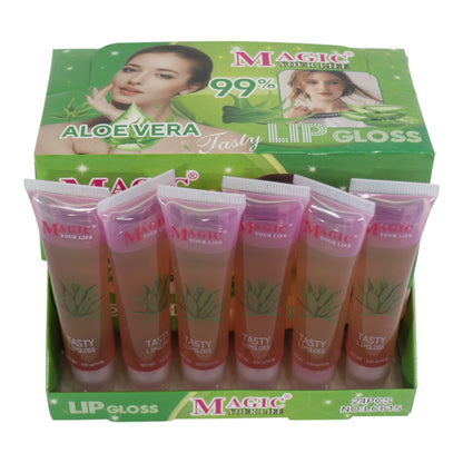 Magic Your Life 99% Aloe Vera Lip Gloss LC615. (24PC)