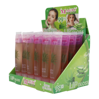 Magic Your Life 99% Aloe Vera Lip Gloss LC615. (24PC)