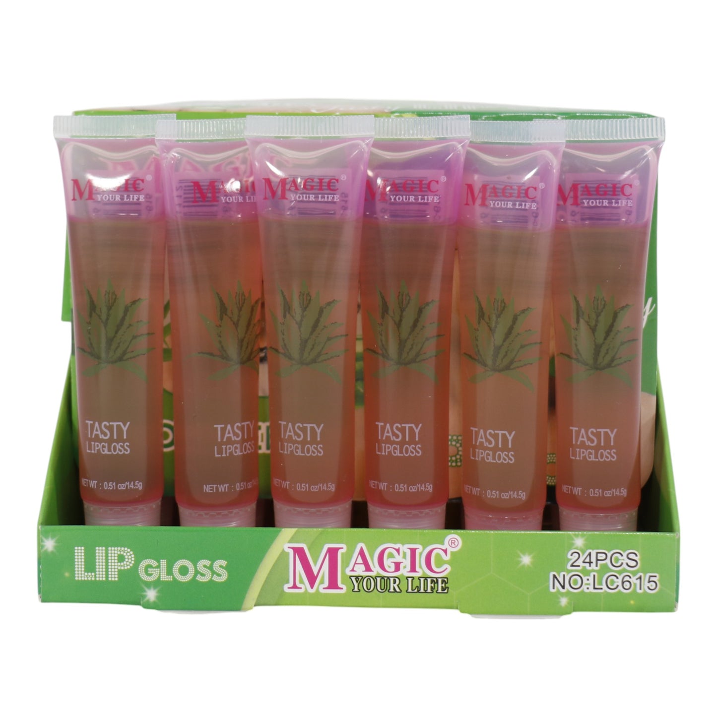 Magic Your Life 99% Aloe Vera Lip Gloss LC615. (24PC)