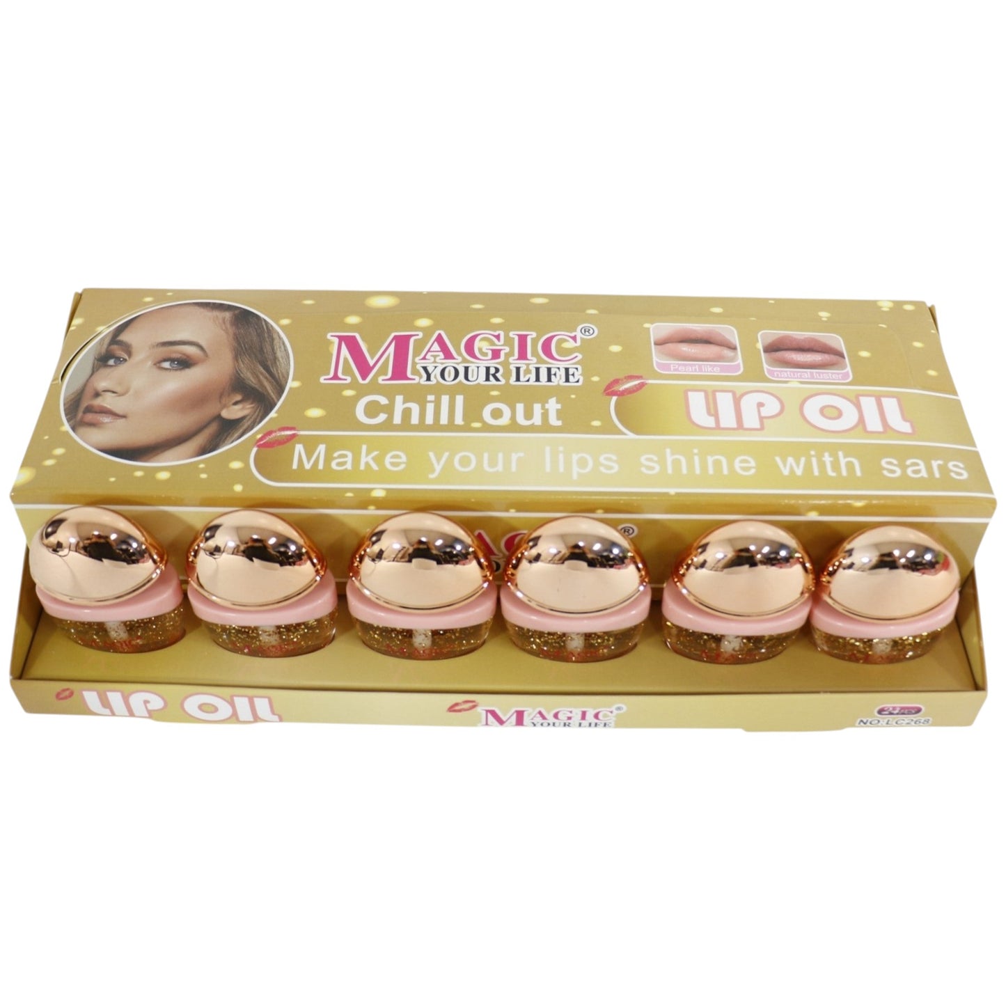 Magic Your Life Chill Out Lip Oil LC268. (24PC)