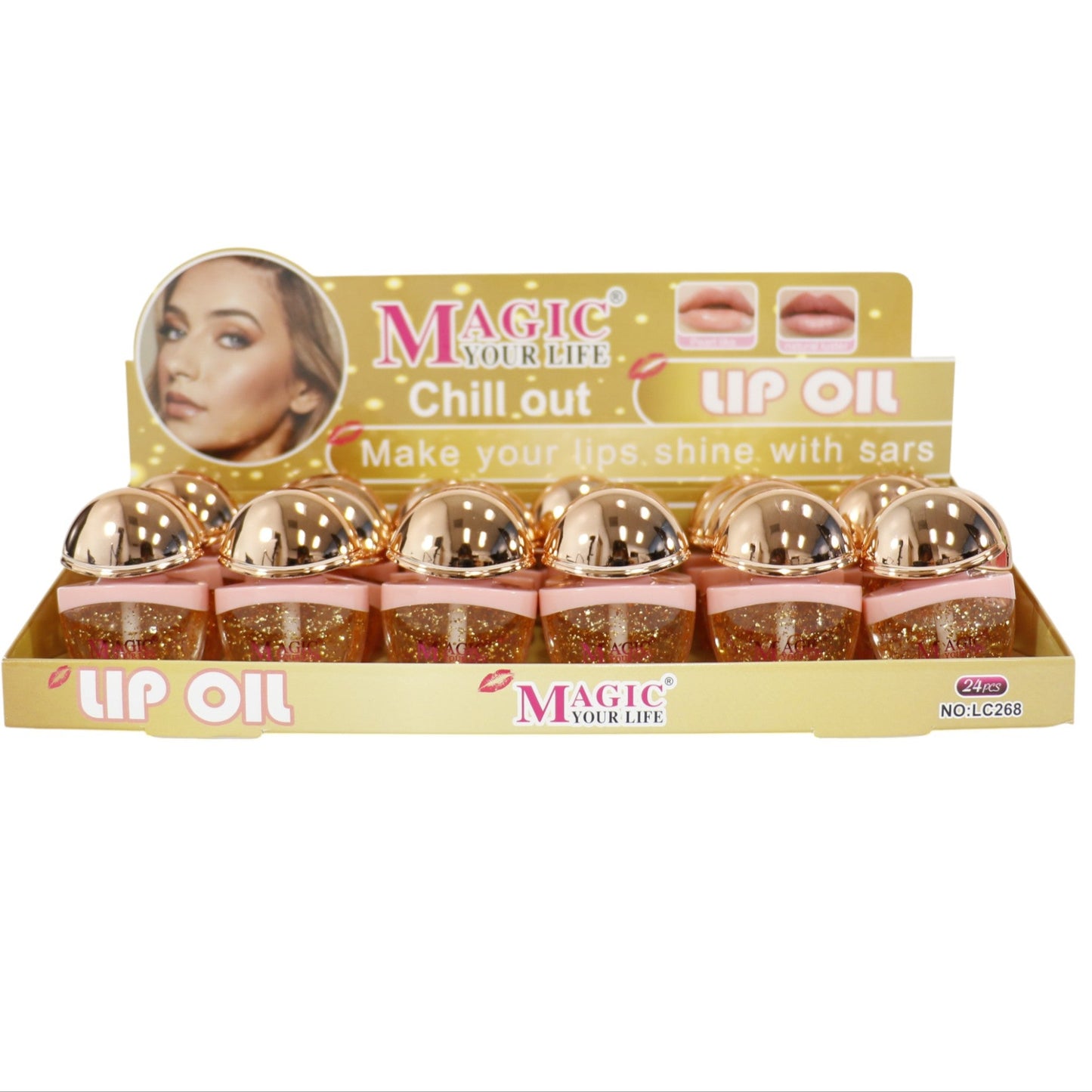 Magic Your Life Chill Out Lip Oil LC268. (24PC)