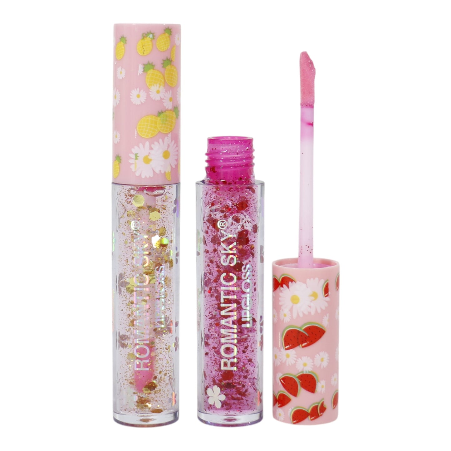 Romantic Sky Glitter Lip Gloss RS022. (24PC)