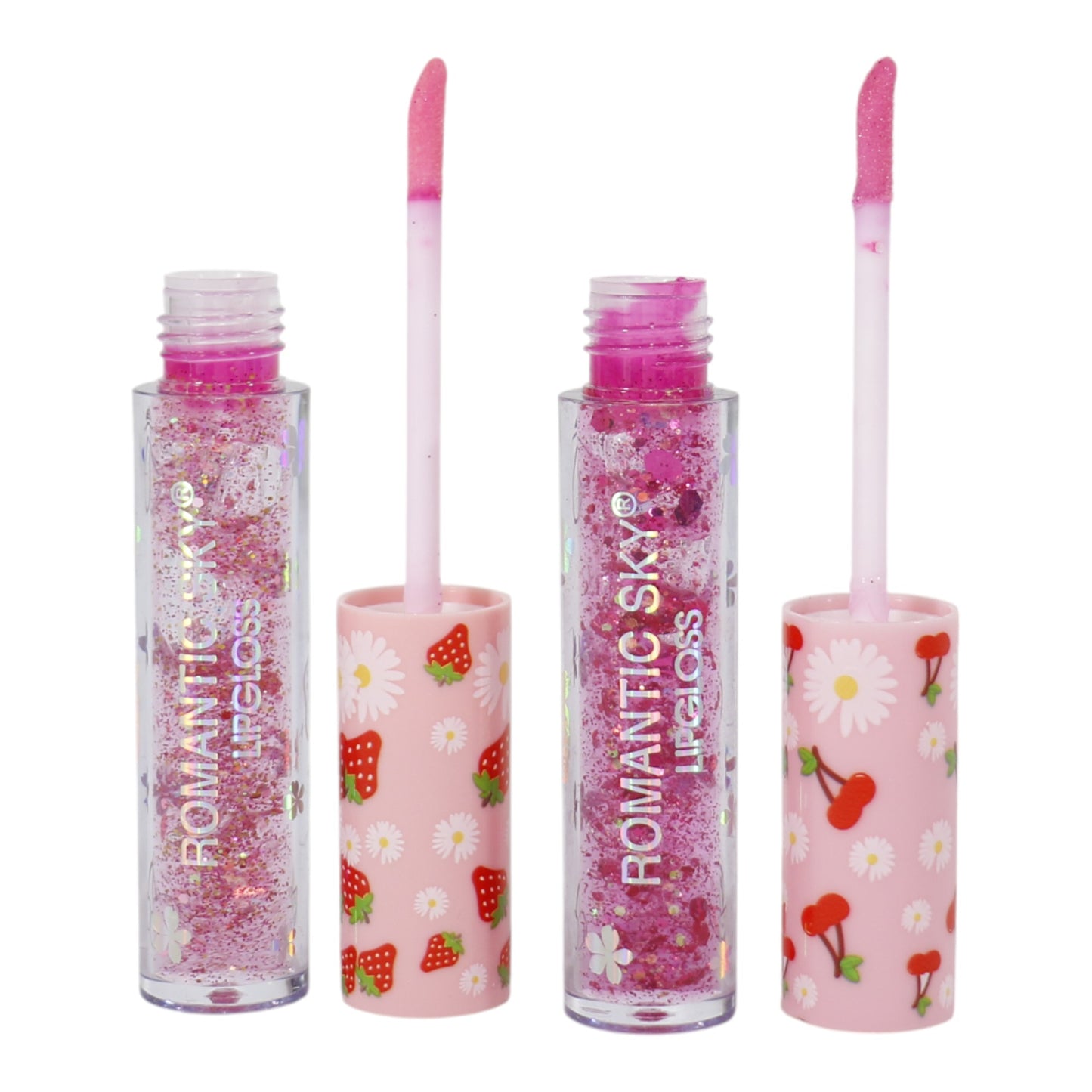 Romantic Sky Glitter Lip Gloss RS022. (24PC)