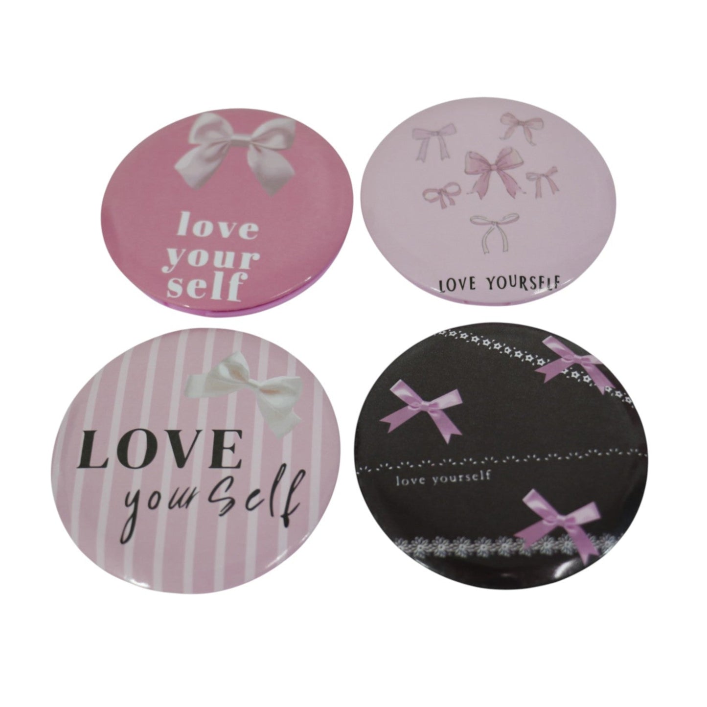 Ribbon Bow Compact Hand Mirror JM5527-21 (12PC)