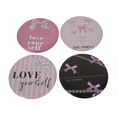 Ribbon Bow Compact Hand Mirror JM5527-21 (12PC)