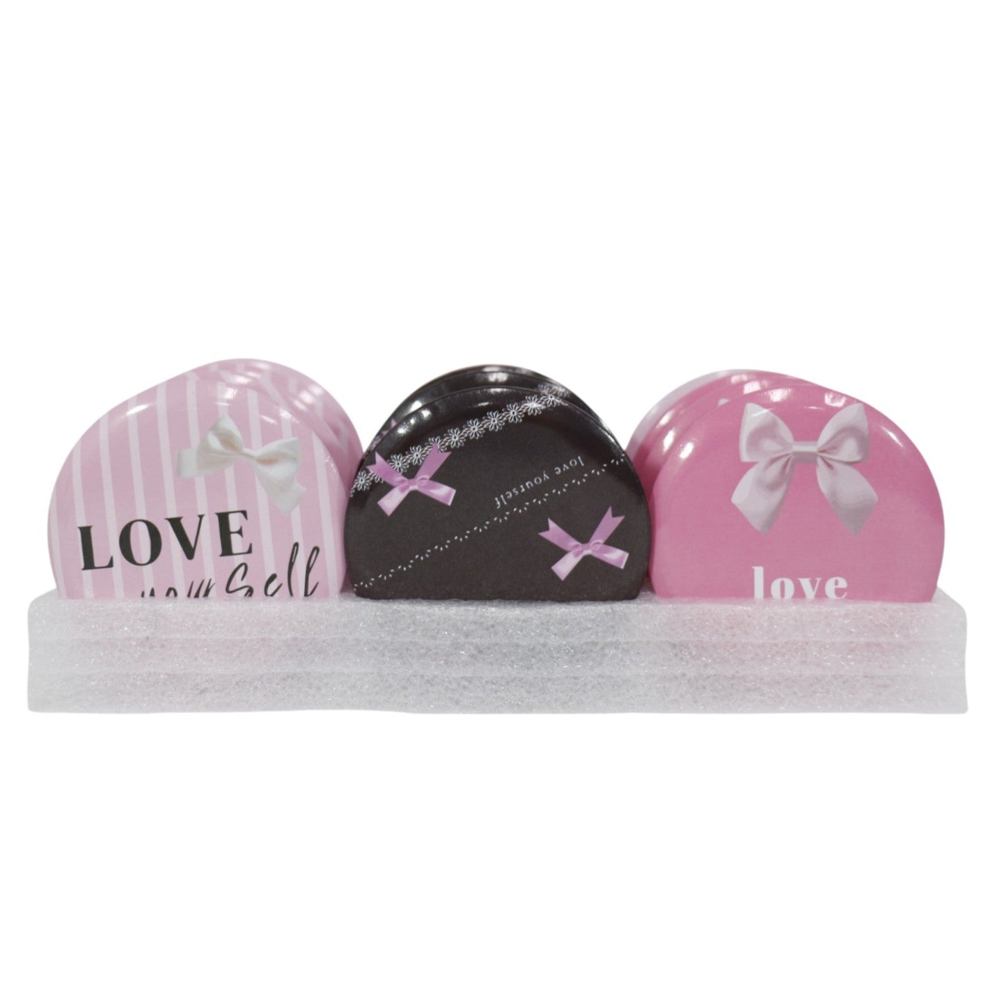 Ribbon Bow Compact Hand Mirror JM5527-21 (12PC)