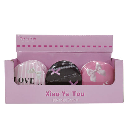 Ribbon Bow Compact Hand Mirror JM5527-21 (12PC)