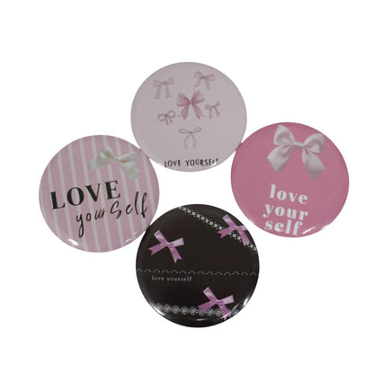 Ribbon Bow Compact Hand Mirror JM5527-21 (12PC)