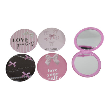 Ribbon Bow Compact Hand Mirror JM5527-21 (12PC)