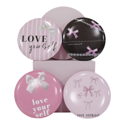 Ribbon Bow Compact Hand Mirror JM5527-21 (12PC)