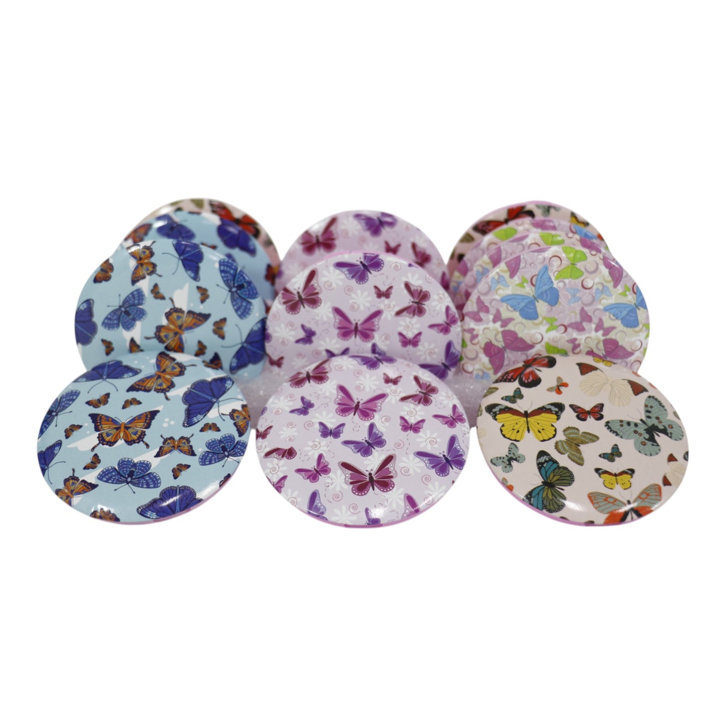 Butterfly Compact Hand Mirror JM5527-20 (12PC)