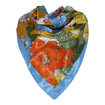 Satin Scarf Floral Pattern ST4825-7 (12PC)