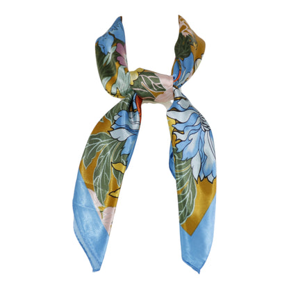 Satin Scarf Floral Pattern ST4825-7 (12PC)
