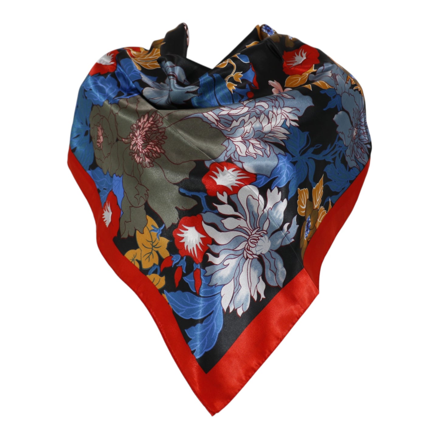Satin Scarf Floral Pattern ST4825-7 (12PC)