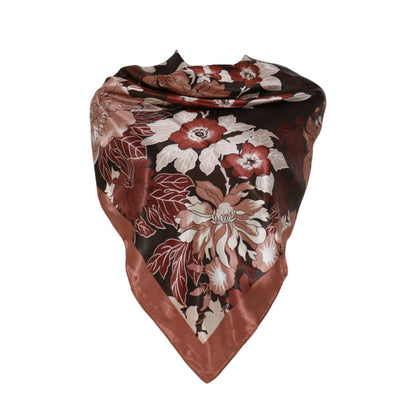 Satin Scarf Floral Pattern ST4825-7 (12PC)