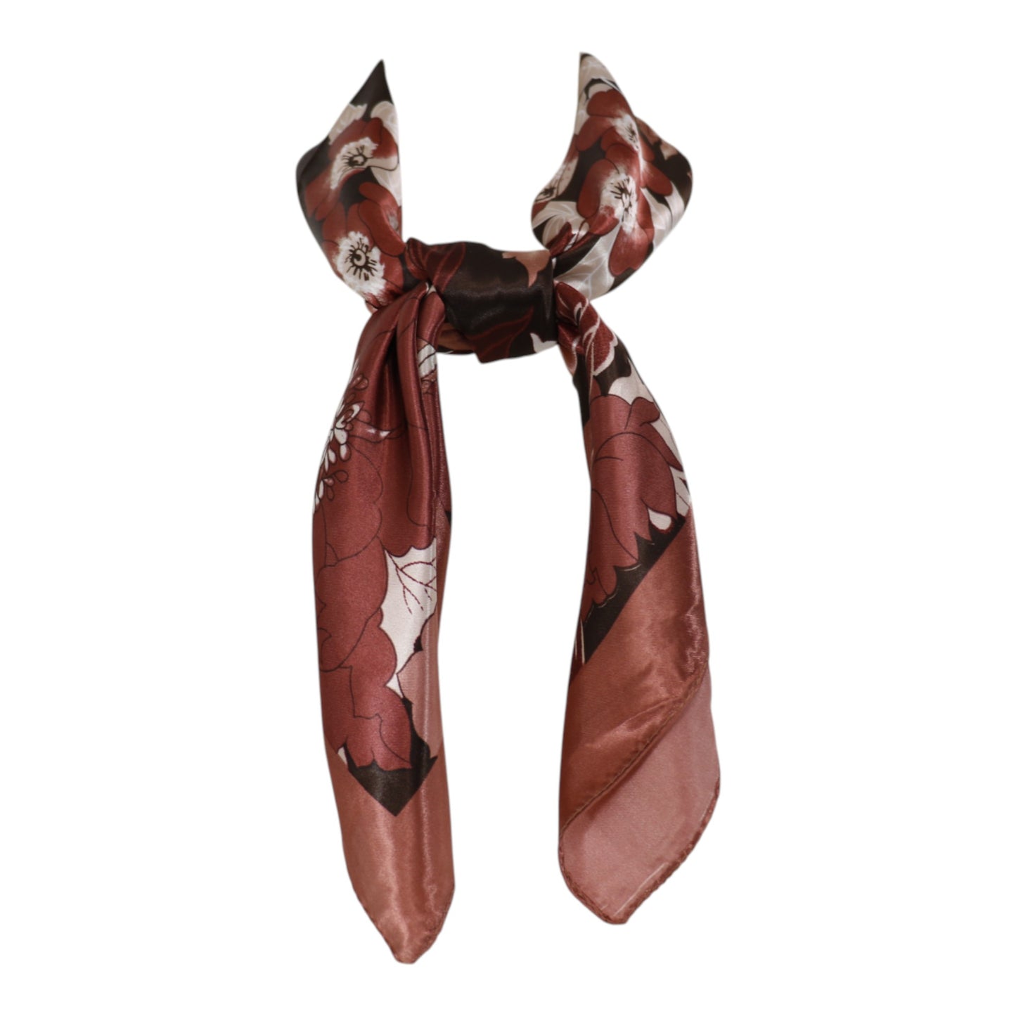 Satin Scarf Floral Pattern ST4825-7 (12PC)