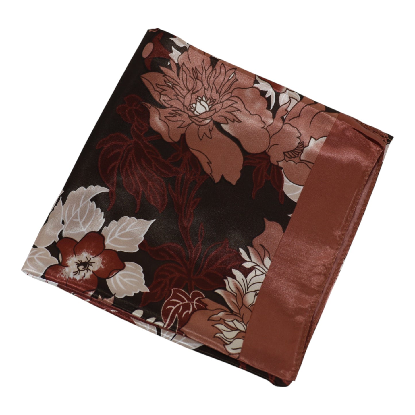 Satin Scarf Floral Pattern ST4825-7 (12PC)
