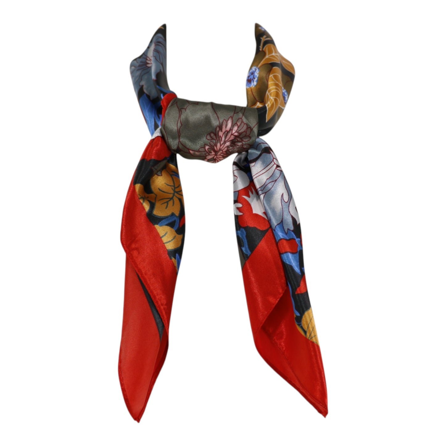 Satin Scarf Floral Pattern ST4825-7 (12PC)