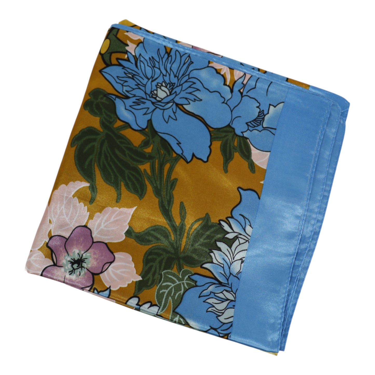 Satin Scarf Floral Pattern ST4825-7 (12PC)