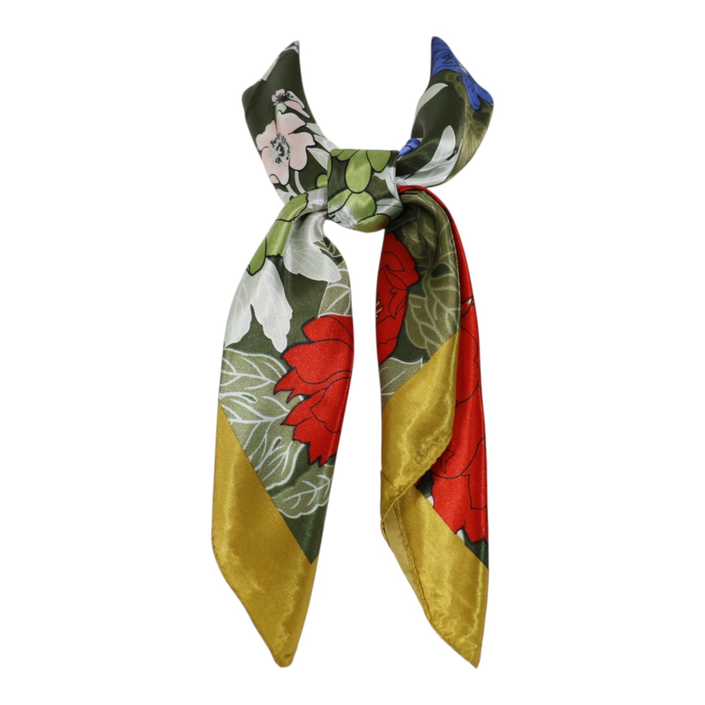 Satin Scarf Floral Pattern ST4825-7 (12PC)