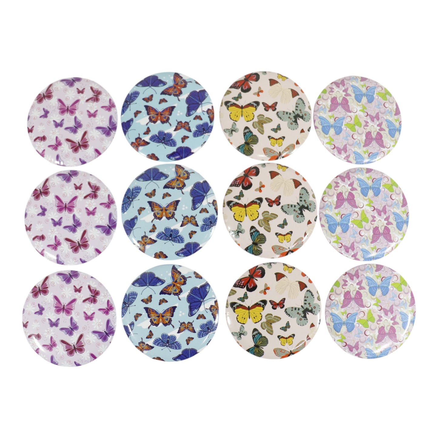 Butterfly Compact Hand Mirror JM5527-20 (12PC)