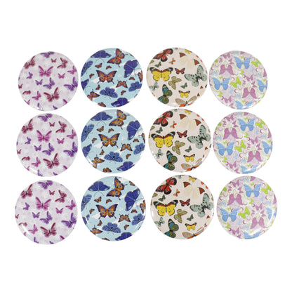 Butterfly Compact Hand Mirror JM5527-20 (12PC)