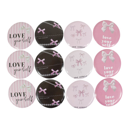 Ribbon Bow Compact Hand Mirror JM5527-21 (12PC)