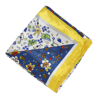 Satin Scarf 2 Tone Floral Pattern  ST5307-13 (12PC)