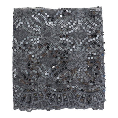 Sequin Chiffon Embellished Fringe Sheer Shawl Wrap Scarf SQ1013-3 (12pc)