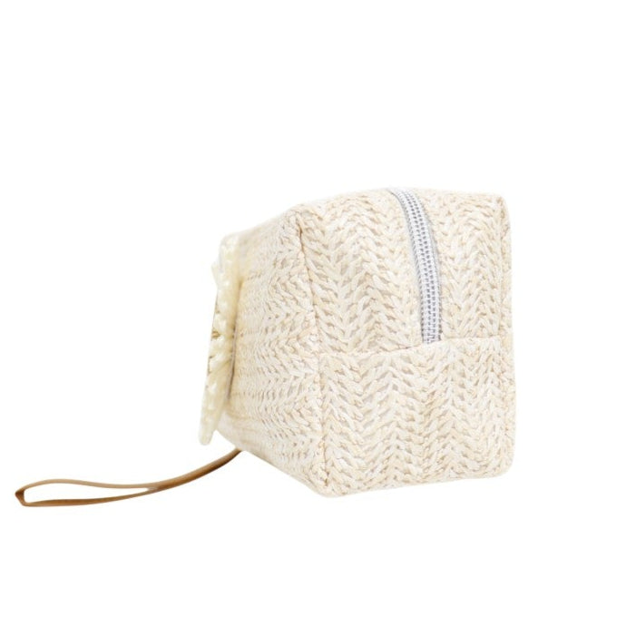 Daisy Flower Straw Makeup Pouch JB5526-8 (12PC)