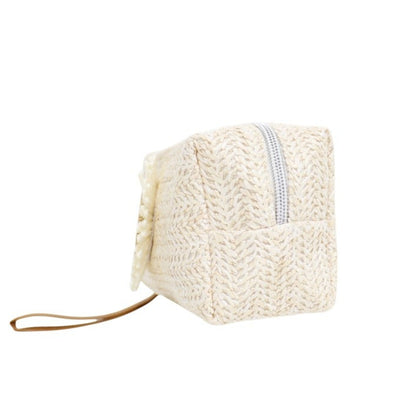 Daisy Flower Straw Makeup Pouch JB5526-8 (12PC)