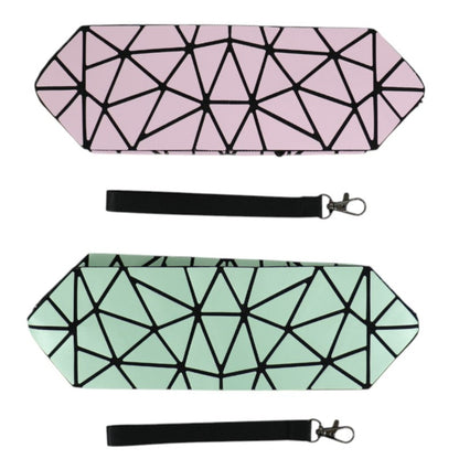 Geometric Triangle Pattern Makeup Pouch JB5526-14 (12PC)