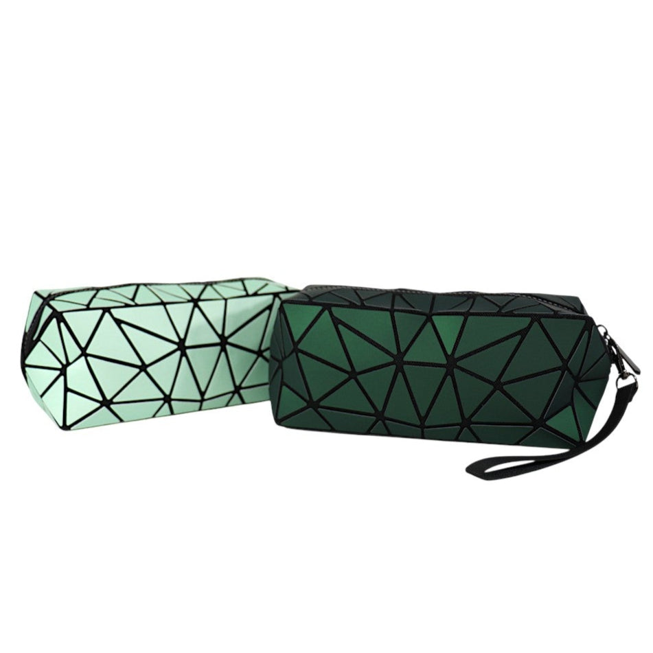 Geometric Triangle Pattern Makeup Pouch JB5526-14 (12PC)