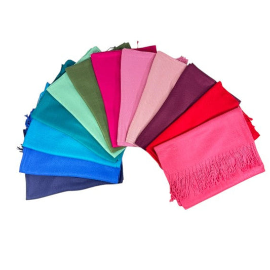 Plain Pashmina PP1028A. (12PC)