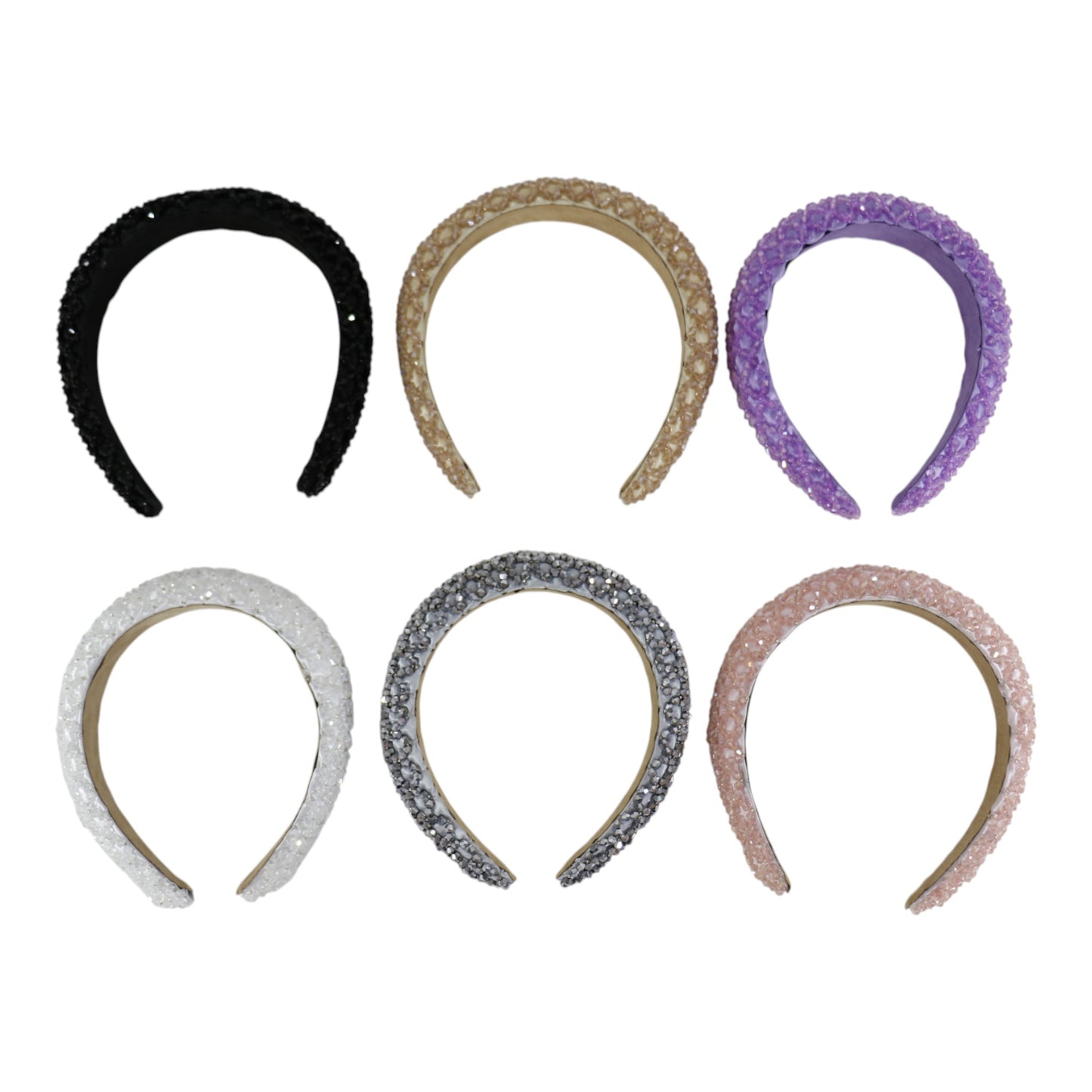 Multi Crystal Decor Headband HB1204-1. (12PC)