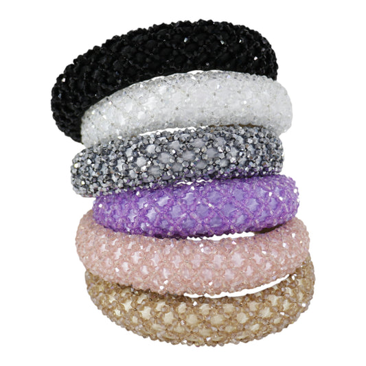 Multi Crystal Decor Headband HB1204-1. (12PC)