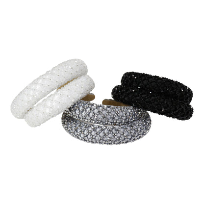 Multi Crystal Decor Headband HB1204-1. (12PC)