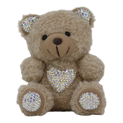 Rhinestone Bear Plush Key Chain KC1026-8. (12PC)