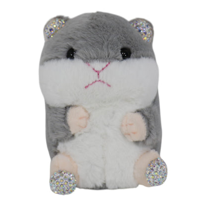 Rhinestone Hamster Plush Key Chain KC31219-31. (12PC)