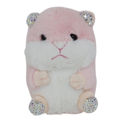 Rhinestone Hamster Plush Key Chain KC31219-31. (12PC)