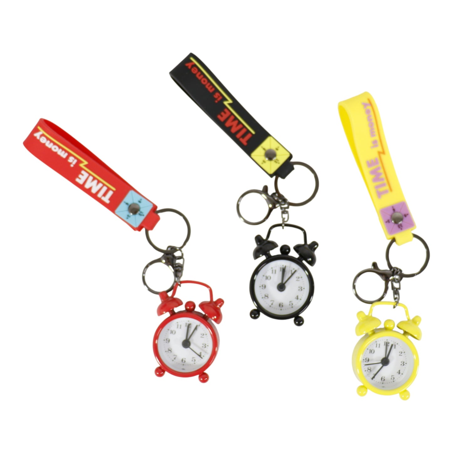 Cute Mini Alarm Clock Key Chain KC2830-53 (12PC)