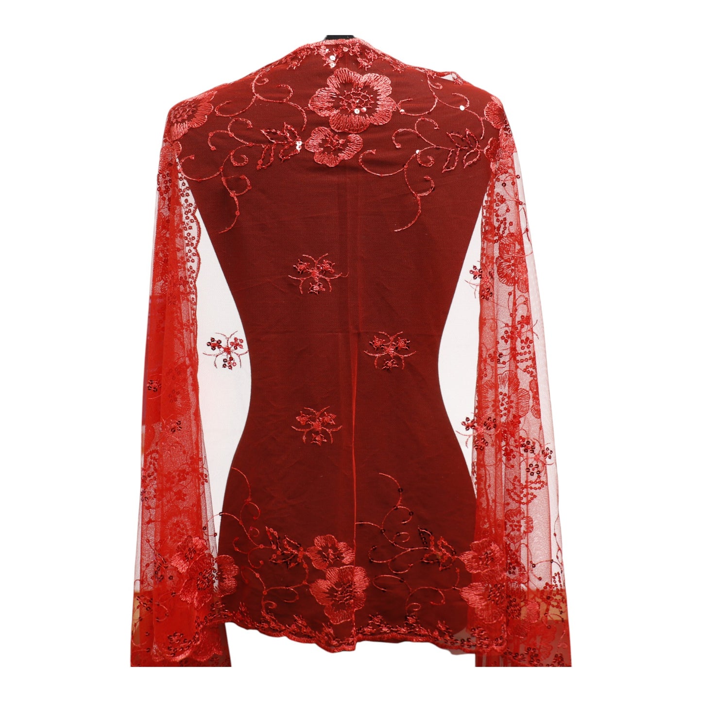 Sequin Chiffon Embellished Fringe Sheer Shawl Wrap Scarf SC309A.(12pc)