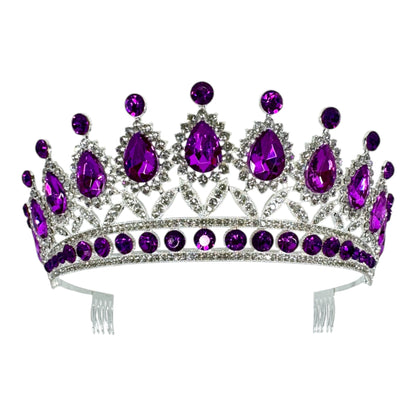 Crystal Tiara Crown HT879 (2PC)