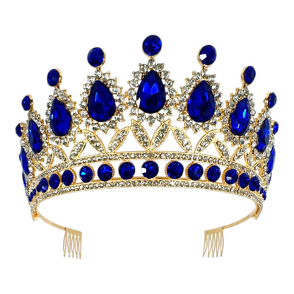 Crystal Tiara Crown HT879 (2PC)