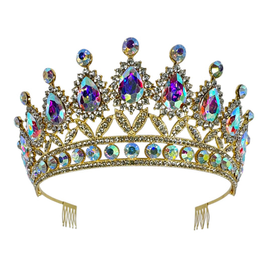 Crystal Tiara Crown HT879 (2PC)