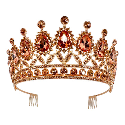 Crystal Tiara Crown HT879 (2PC)