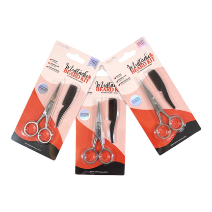 Mustache and Beard Kit MBK-01  (4PC)
