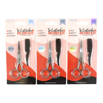 Mustache and Beard Kit MBK-01  (4PC)