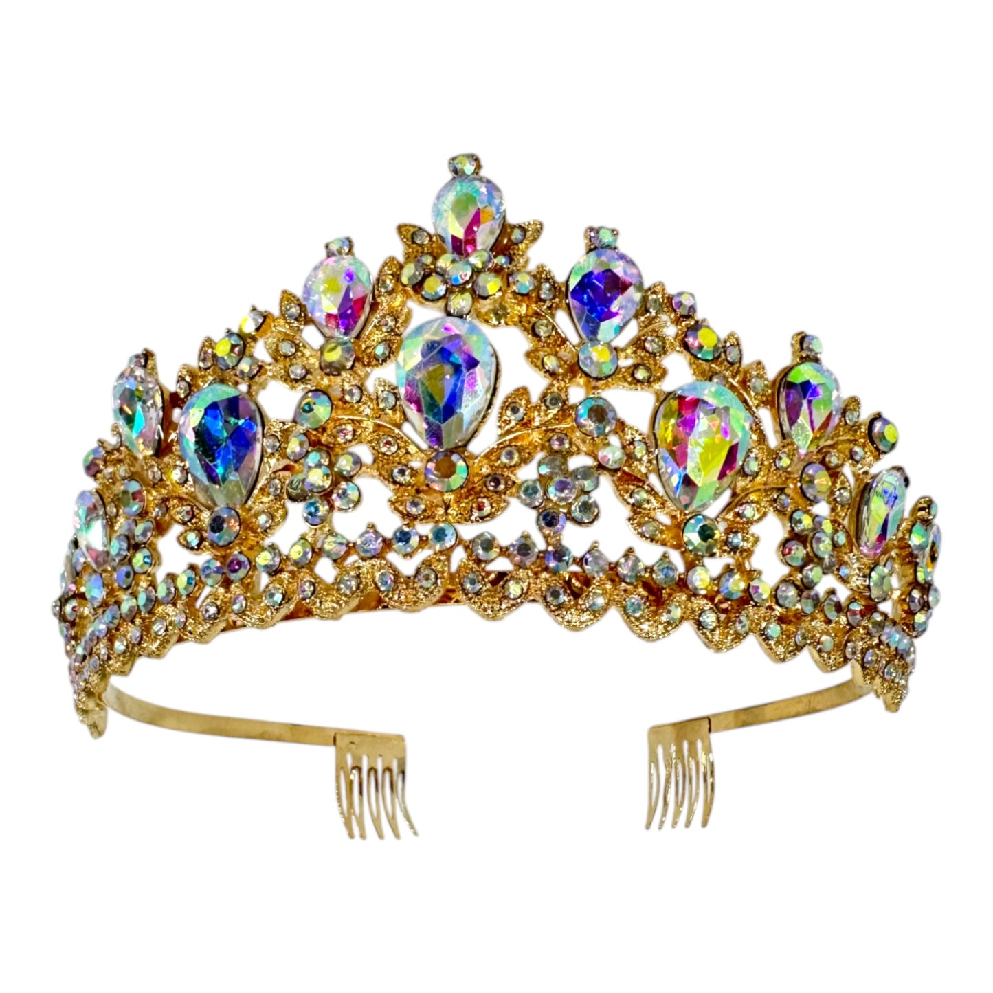 Crystal Tiara Crown CR1122-1 (2pc)