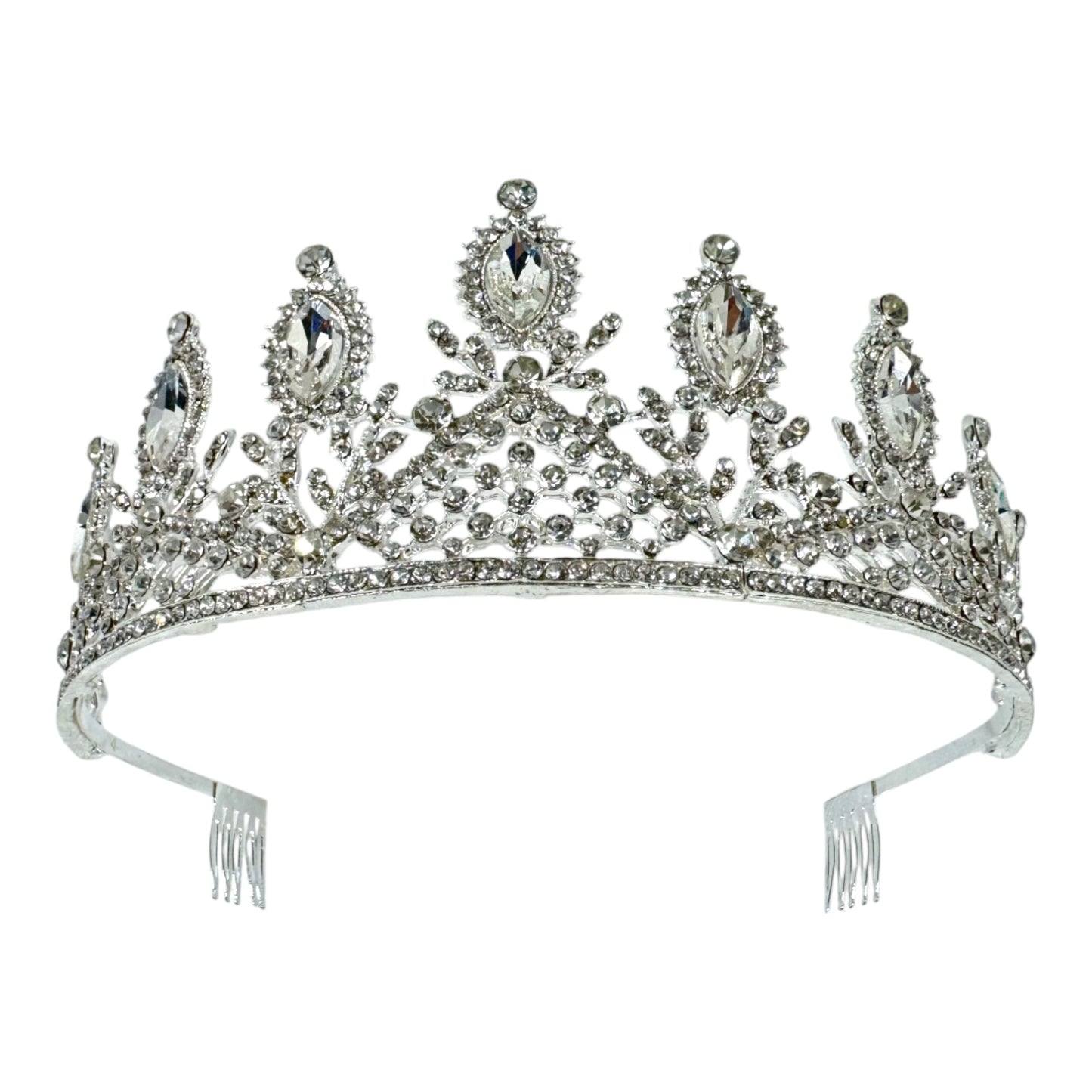 Crystal Tiara Crown CW1027-8 (2pc)